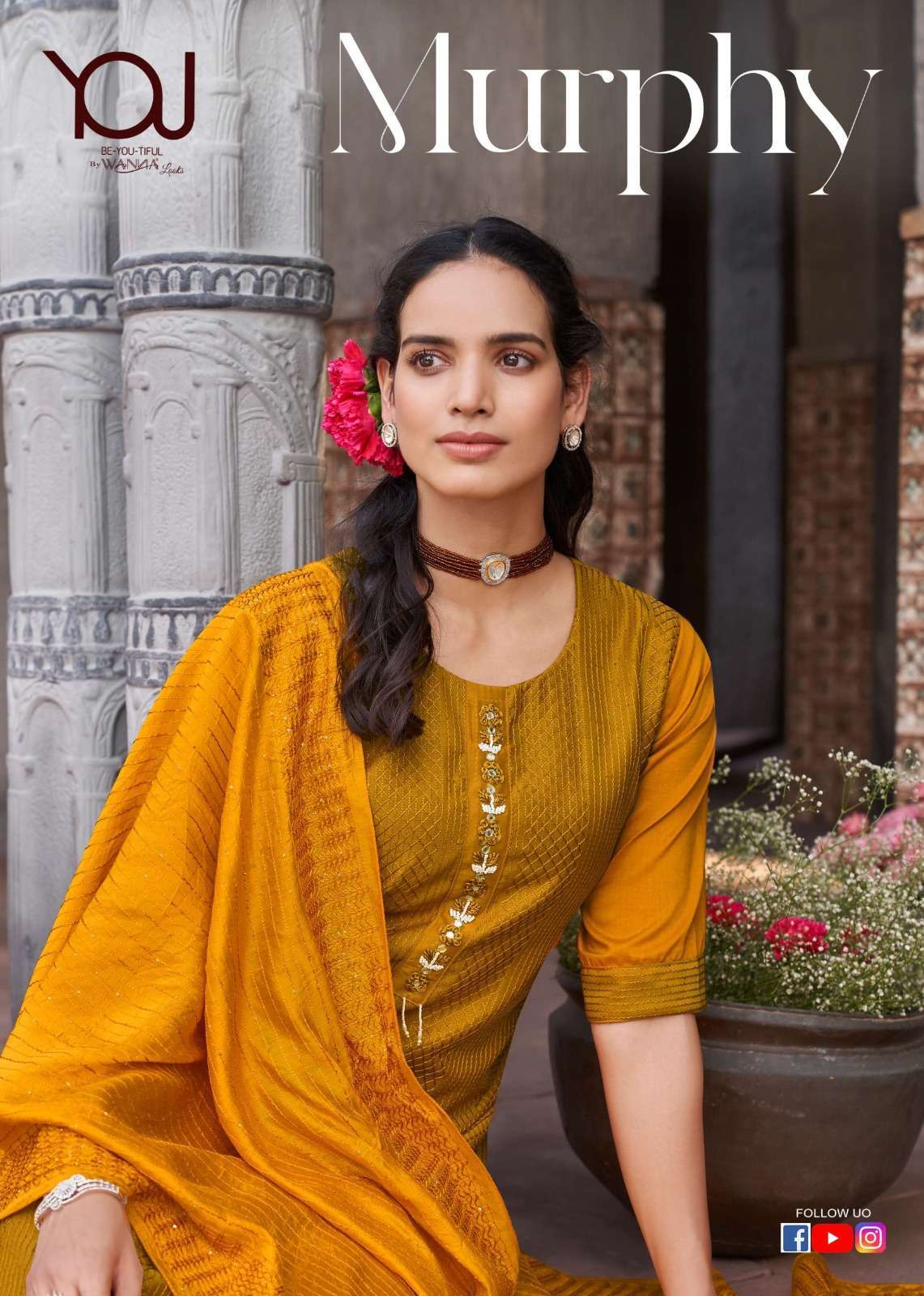MURPHY SERIES 701 TO 704 BY WANNA DESIGNER WITH WORK CHINON SILK KURTI WITH PANT AND DUPATTA ARE AVAILABLE AT WHOLESALE PRICE